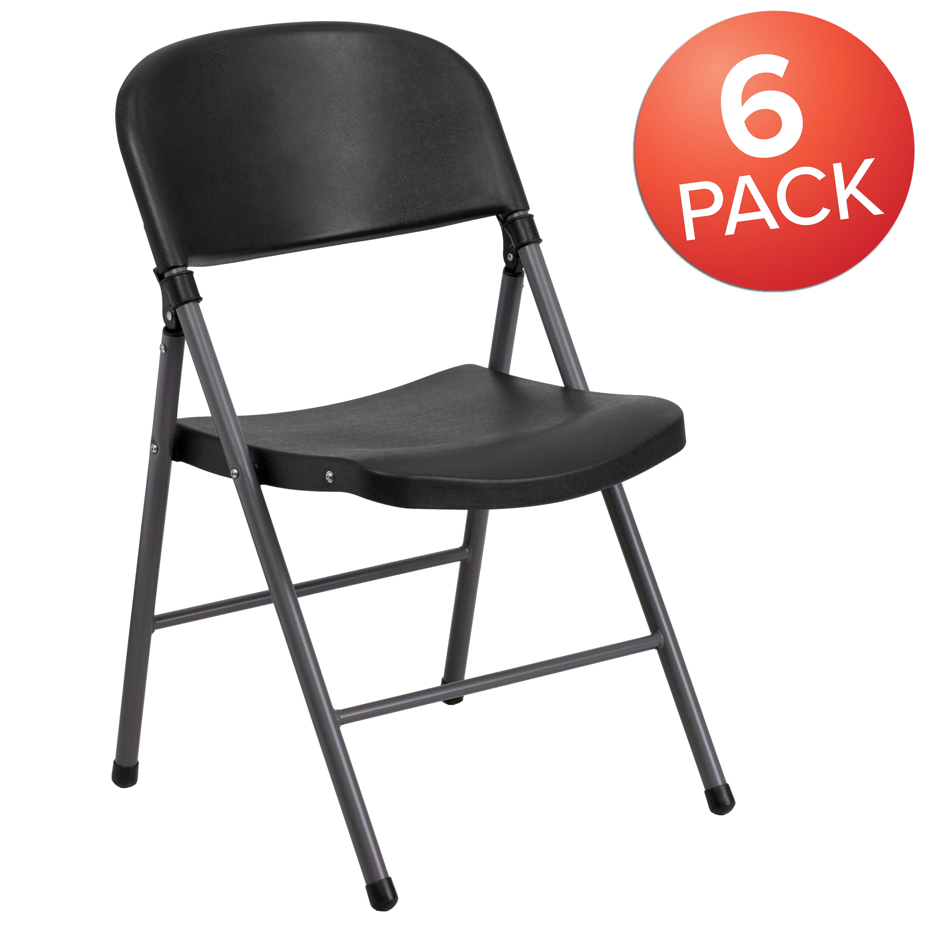 Flash Furniture 6 Pack 330 Lb Capacity Black Plastic Folding Chair With Charcoal Frame Walmartcom Walmartcom Flash Furniture 6 Pack 330 Lb Capacity Black Plastic Folding Chair With Charcoal Frame Walmartcom Walmartcom