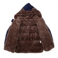 thumbnail image 3 of Usaibhir Baby Winter Coat Cute Teddy Bear Hooded Jacket Warm Fleece Outerwear Windproof Toddler Boys Girl 1-6T, 3 of 4