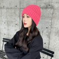 thumbnail image 4 of Knitted Beanies for Women Fisherman Beanie Roll Up Edge Bonnet Skull Cap Warm Bucket Hat Fall Winter Cap Ski Travel, 4 of 7