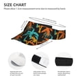 thumbnail image 4 of Daiia Palm Trees Pattern Sport Sun Visor Hats Visor Cap Adjustable Empty Top Baseball Cap Cotton Ball Caps for Women and Men, 4 of 8