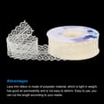 thumbnail image 3 of Unique Bargains 1.2 Inch Wide 25 Yard Lace Ribbon Floral Pattern Beige Lace Trim Ribbon for Gift Wrapping, Wedding Decor, 3 of 5