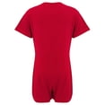 thumbnail image 3 of Special Needs Clothing For Older Children, 11-12 Yrs Old, Short Sleeve Bodysuit For Boys And Girls By Kaycey, Red, 3 of 5