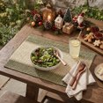 thumbnail image 2 of Sm:)e Rustic Farmhouse Dark Green Paper Braided Placemats Set of 4,12x18 Inch, Seasonal Woven Decoration for Kitchen Dining, Home & Party Use, 2 of 6
