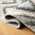 thumbnail image 5 of SAFAVIEH Kenya Melvin Diamond Wool Area Rug, Ivory/Gray, 3' x 5', 5 of 7