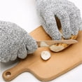 thumbnail image 3 of Guantes anticortes de seguridad de grado 5, resistentes a cortes, de malla metálica de acero inoxidable, resistentes a puñaladas, para carnicero de cocina, talla L (24 cm), 3 of 8