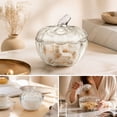 thumbnail image 5 of ICQOVD Pumpkin Shaped Storage Jar with Lid Decorative Tabletop Container Home Decor, 5 of 6