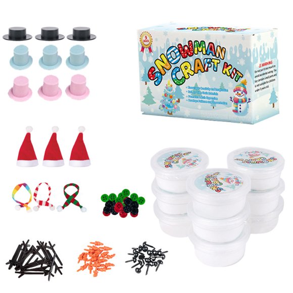 Hearth & Gear Snowman Craft For Kids DIY Holiday Art Project Winter Activity With For Children Making Kids Arts And Crafts Table Arts And Crafts for Kids 4-6 Easter Diy Crafts for Girls Ages 12 - 14