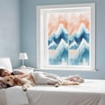 thumbnail image 3 of Static Cling Non Adhesive Window Film, Orange Navy Blue Ombre Window Privacy Film Frosted, Abstract Beach Waves Gradient Opaque Window Coverings for Small Windows, Home, 17.7 x 39.3 Inches, 3 of 9