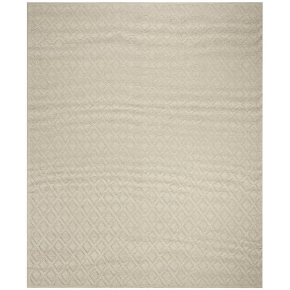 SAFAVIEH Vermont Thurstan Geometric Wool Area Rug, Ivory, 10' x 14'