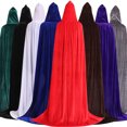 thumbnail image 4 of yingyy Cloth Black Red Velvet Cape Long And Spacious For Halloween Costume Easy To Clean Unique Style black, 4 of 6
