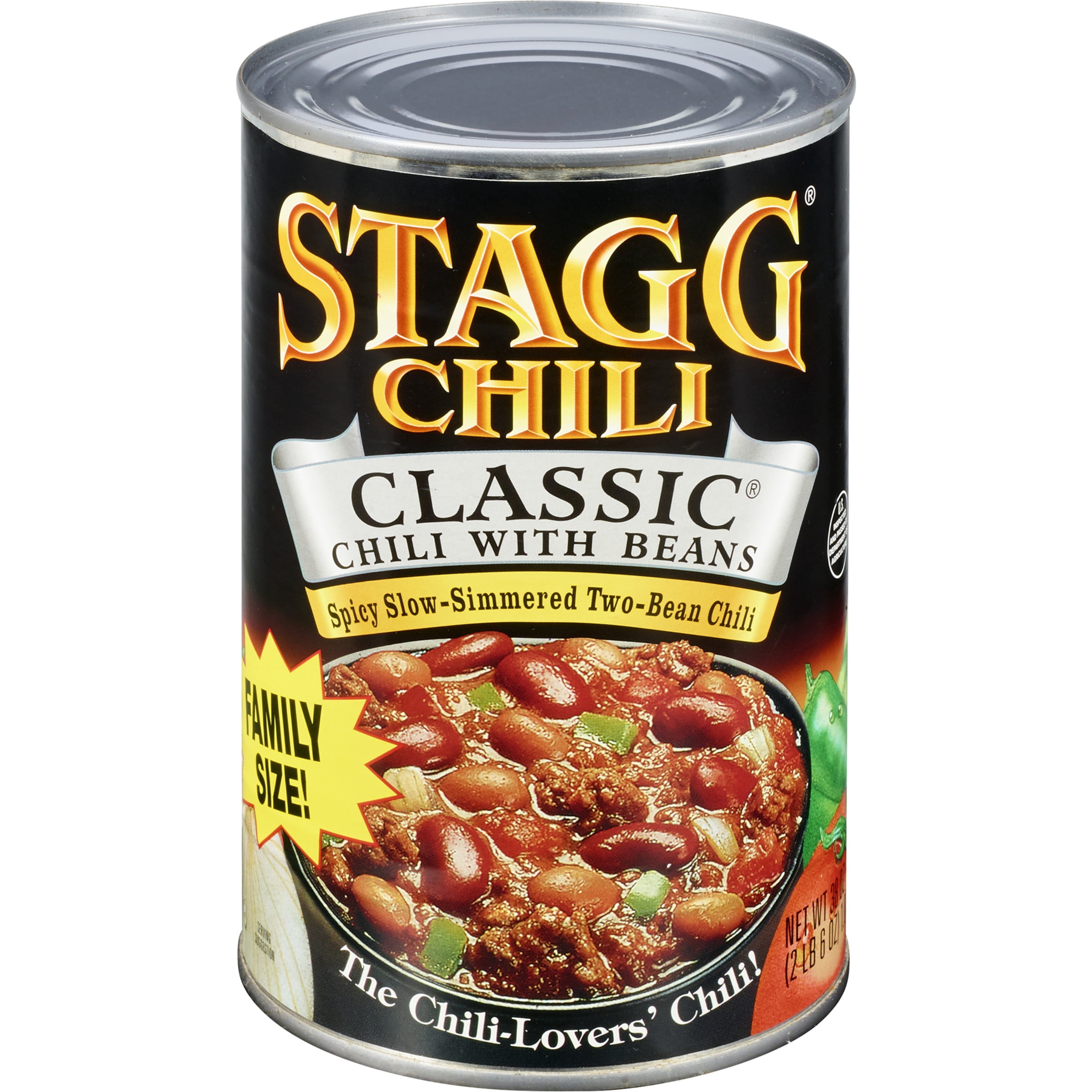 STAGG CLASSIC Chili with Beans, Shelf Stable, 38 oz Steel Can