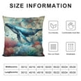 thumbnail image 5 of COMIO Sea Theme Pillow Covers, Jellyfish Turtles Whales and Seahorses Cushion Case Outdoor Sofa Throw Pillows Cover for Couch Living Room Bed Indoors Home Decor, 5 of 5
