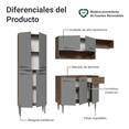 thumbnail image 4 of Cocina Integral Completa Modular Madesa Emilly Top Marrón/Gris, 4 of 15