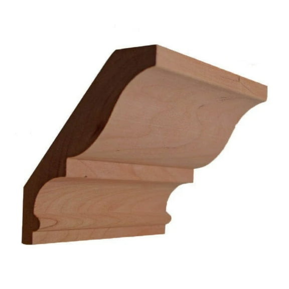 EWCR18 Crown 7/8" x 4-1/2" Unfinished 3-1/2" High x 2-3/4" Deep