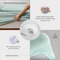thumbnail image 4 of 100% Cotton Full Size Bed Sheets, Organic Cotton Navy Full Size Sheet Sets, 4 of 10