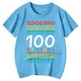 thumbnail image 4 of Girls Summer Cartoon Print Short Sleeve T Shirt Casual Round Neck Top For Toddler Kids And Teens School Season, 4 of 4