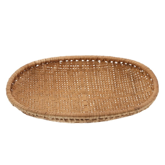 Homoyoyo Handmade Oval Serving Tray Lightweight Basket for Breakfast, Snacks, Fruit, and Home Kitchen Use