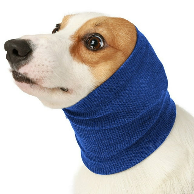 Orejeras antirruido para perros: de tela, doble capa; para aliviar la ansiedad, abrigo en invierno, elásticas y lavables; visitas al veterinario