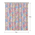 thumbnail image 5 of Pink Pioneer Flower Pattern Shower Curtain 72"x84" ,Bathroom Decorative Shower Curtains Set with 12 Hooks,Modern Waterproof Washable Shower Curtain, 5 of 6