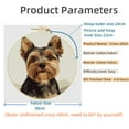 thumbnail image 2 of DIY Stamped Cross Stitch Kits Yorkshire Terrier Dog Easy for Beginners with Hoop 11CT Counted Embroidery Needlepoint Crafts Arts for Handmade Enthusiasts and Home Decor 30x30cm(1), 2 of 8