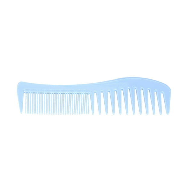 Flat Edge Arc Wide Tooth Comb for All Hair Types Durable Plastic Dry & Wet Use