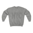 thumbnail image 3 of Womens Gray NYC Crewneck Sweatshirt, 3 of 3