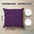 thumbnail image 2 of Pillow Covers 18x18 Set of 4 Throw Pillow Covers Decorative Purple Bat Polka Dots Stripes Decor Cute Soft Pillow Cases for Sofa Couch Cushion Bedroom Home Farmhouse, 2 of 6