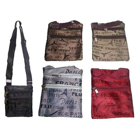 - Messenger Hipster Cross Body Bags Paris Eiffel Tower 6 Pc Pack - Gifts (Hb456*)