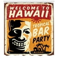 thumbnail image 3 of Ambesonne Tiki Bar Shower Curtain, Tropic Bar Party, 69"Wx70"L, Multicolor, 3 of 3