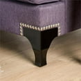 thumbnail image 6 of Furniture of America Allyson Transitional Chenille Sofa in Purple, 6 of 6