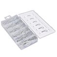 thumbnail image 2 of 150PCS Spring Cotter Pin Assortment Set Galvanized Steel R Shaped Trailer Hitch Pins Fastener, 2 of 5
