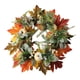 thumbnail image 3 of Corona de calabaza para puerta de otoño Corona de puerta de cosecha de otoño con calabazas Hojas de arce para 40cm, 3 of 9