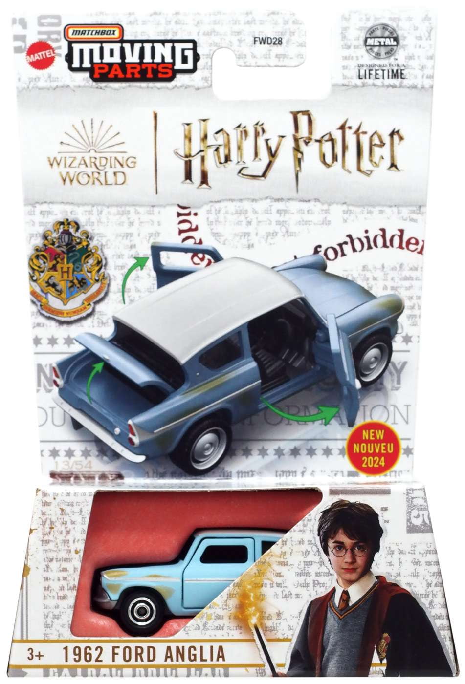 Matchbox, 1962 Ford Anglia, Moving Parts, Harry Potter - Walmart.com