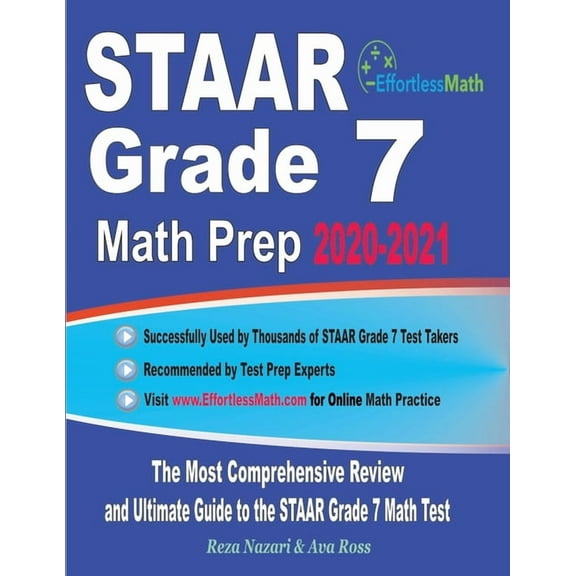 STAAR Grade 7 Math Prep 2020-2021: The Most Comprehensive Review and Ultimate Guide to the STAAR Grade 7 Math Test, (Paperback)