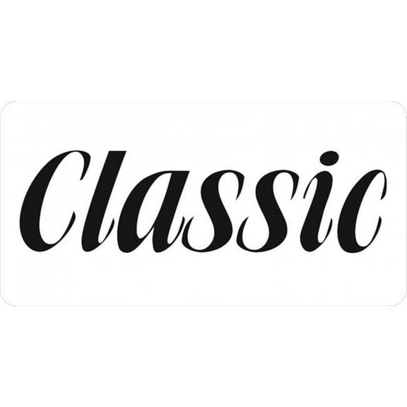 212 Main LPO6523 6 x 12 in. Classic Script on White Photo License Plate