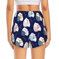 thumbnail image 4 of Goofa Mom And Baby Owls Printed Women 2 in 1 Running Shorts,Quick Dry Athletic Workout Shorts,High Waisted Athletic Shorts with Liner Pockets-X-Large, 4 of 9