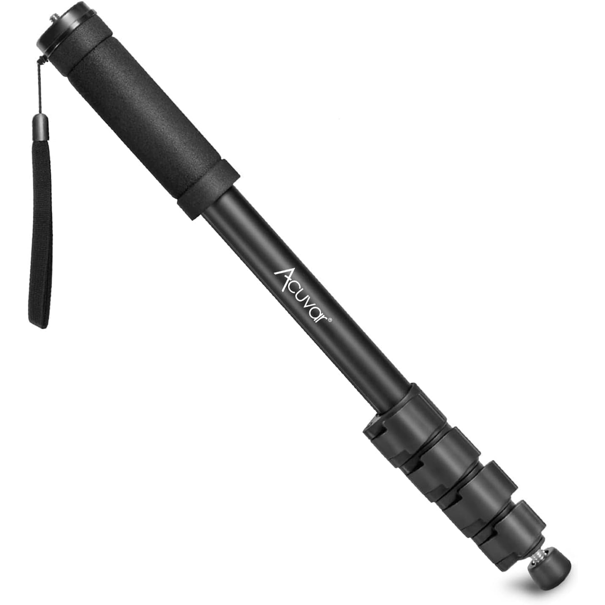 Acuvar Pro Series 65-Inch Heavy Duty Monopod for Canon, Nikon, Sony Mirrorless, DSLR Cameras, Action Cameras & Go Pro - Steady Photography Monopod - Lightweight & Portable - Easy to Carry with Pouch