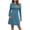 Sky Blue, variant on Winter Dresses for Women Stylish Crew Neck Sweater Dress Fall Long Sleeve Midi Dresses Knit Fitted Wedding Guest Dress