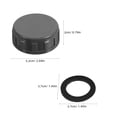 thumbnail image 2 of WEUVEB 4-Pack Grey PVC Threaded Pipe Caps for Plumbing Leak Prevention, Circular Pipe End Covers, 2 of 8