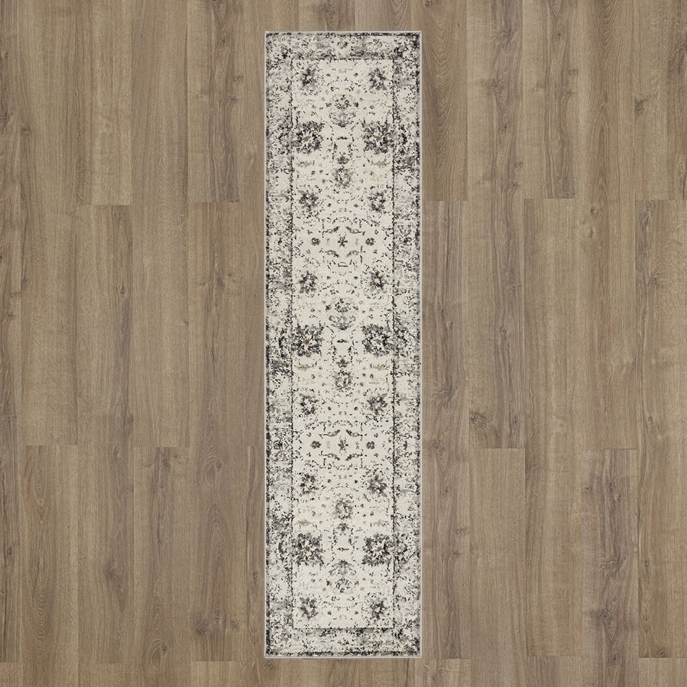 Mohawk Home Demeter Indoor Woven Runner Rug, Light Grey, 2' x 8'