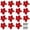 Red, variant on Haillom 15 Pieces Poinsettia Artificial Christmas Flowers Decorations Xmas Tree Ornaments Red Glitter Gold with Clips