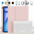 thumbnail image 5 of KVTVOU Keyboard Case for iPad Air 11 inch M2/M3 (2024/2025), iPad Air 5th/4th Generation (2022/2020) 10.9 inch, Detachable Wireless Bluetooth Keyboard, Stand Folio Cover with Pencil Holder, Pink, 5 of 7