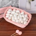 thumbnail image 2 of FRCOLOR DIY Egg 50pcs paper mache eggs eggs white eggs decoration craft for diy painting and natural egg dye decorating extra large eggs,1.18"X0.79"X0.79", 2 of 10