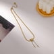 thumbnail image 5 of Collar para mujer, Joyas para mujer, Joyas para mujer, Collar de cadena de serpiente con borlas, Cadena corta para clavícula femenina, Estereotipos faciales, 5 of 5