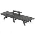 thumbnail image 4 of Bayport Ensemble de 3 Pcs de Chaises Longues/table Inclinables en Plastique HDPE pour Extérieur Gris, 4 of 5