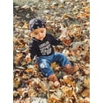 thumbnail image 3 of CARETOO Baby Boy Clothes, Long Sleeve Printing Hoodie with Jeans Pants Outfits Set Size 3T-4T, 3 of 9