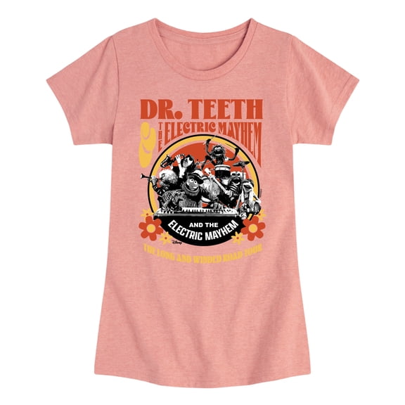 Disney The Muppets - Dr. Teeth: Long & Winded Tour - Toddler & Youth Girls Short Sleeve Graphic T-Shirt