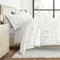 thumbnail image 2 of 8PC Bedding Bundle - Patterned Duvet Cover Set White Comforter and Solid Sheet Set in Wildflower, 2 of 12
