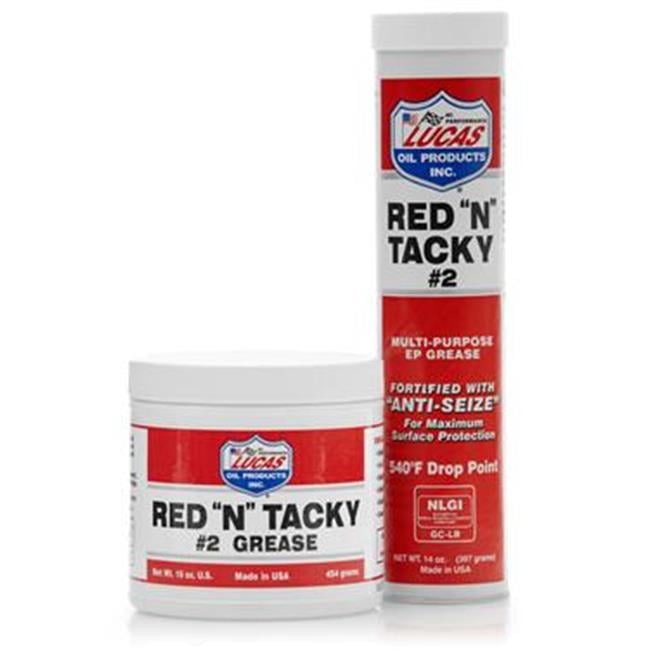 Lucas Oil 10027 1 in. Red N Tacky Grease