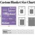 thumbnail image 5 of Custom Blanket with Name, Personalized Name Blanket for Baby Kids Adult, Customized Flannel Throw Blanket Gift for Christmas Birthday Valentines…, 5 of 6
